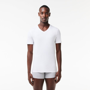 Men's slim fit v-neck cotton t-shirt 3-pack
