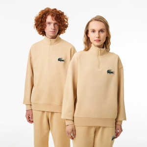 Unisex bluza z bawełny organicznej ze stójką i zamkiem
błyskawicznym