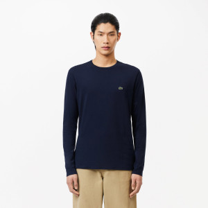 Long sleeved cotton pima t-shirt