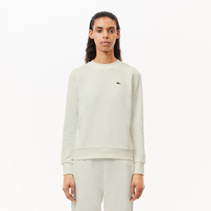 Bluza damska z okrągłym dekoltem regular fit biała