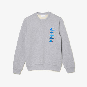 Classic fit croc print sweatshirt