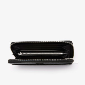 Unisex chantaco zipped embossed piqué leather large
wallet