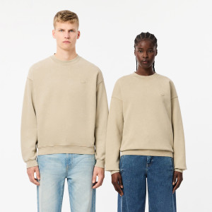 Wash effect loose fit sweatshirt