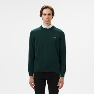 Monochrome cotton crew neck sweater