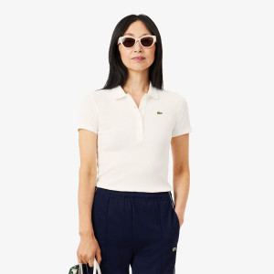 Women’s slim fit organic cotton polo shirt