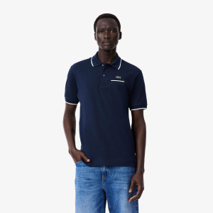 Koszulka polo L.12.12 męska classic fit granatowa