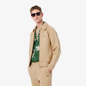 Bluza męska z zamkiem regular fit beżowa