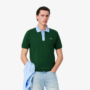 Koszulka polo L.12.12 męska classic fit zielona