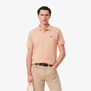 Koszulka polo L.12.12 męska classic fit beżowa