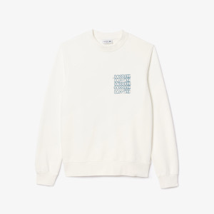 Bluza męska z okrągłym dekoltem classic fit biała