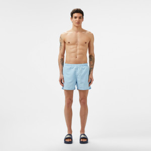 Kąpielówki męskie regular fit jasnoniebieskie