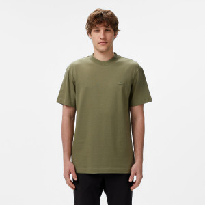 T-shirt męski z okrągłym dekoltem relaxed fit khaki