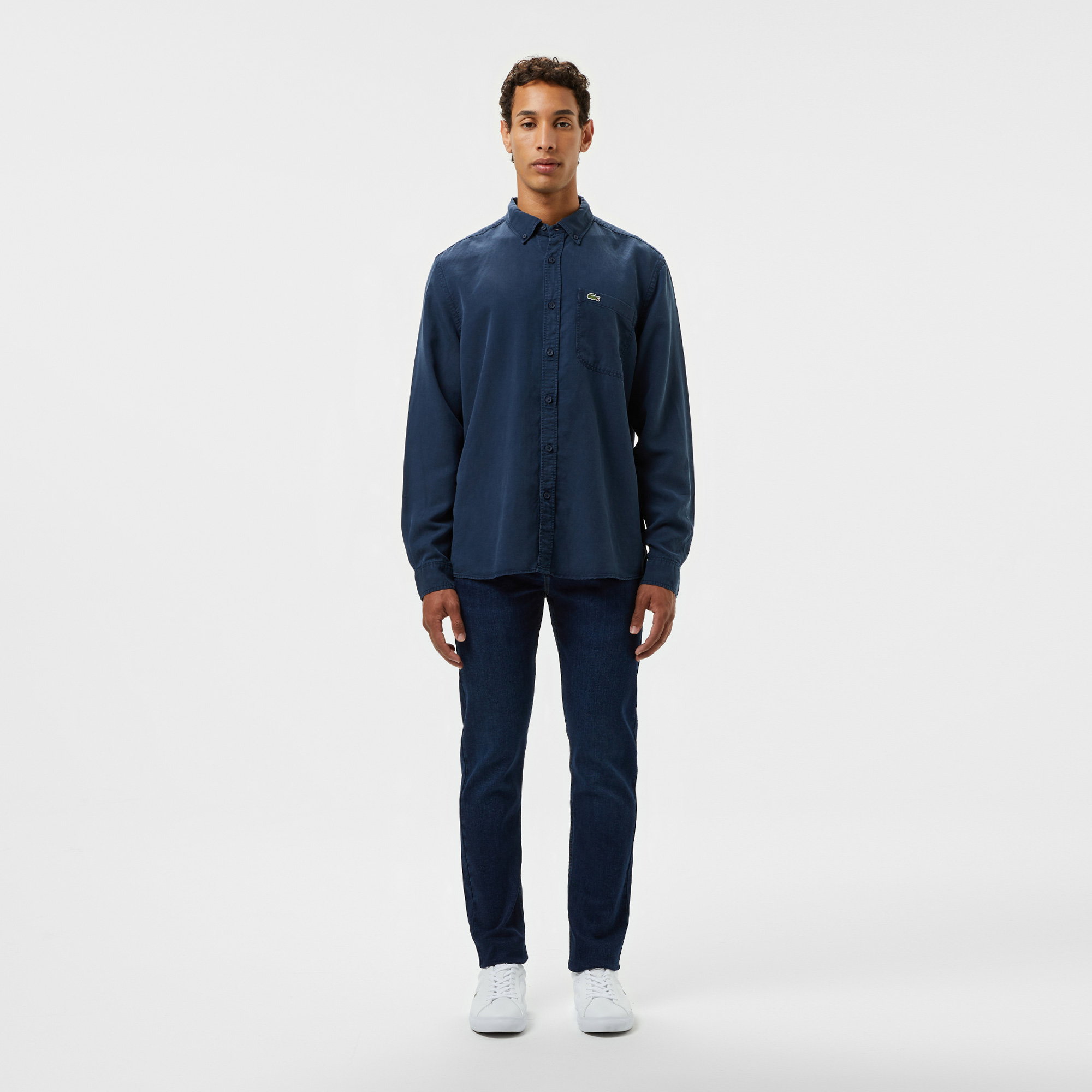 Jeansy męskie slim fit ciemnoniebieskie