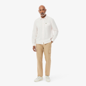 Lekkie bawełniane spodnie cargo Regular Fit