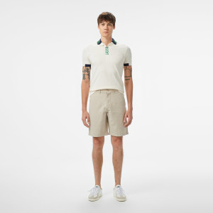 Szorty męskie slim fit beżowe