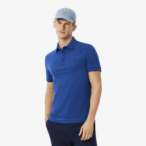 Koszulka polo Paryż męska regular fit ciemnoniebieska