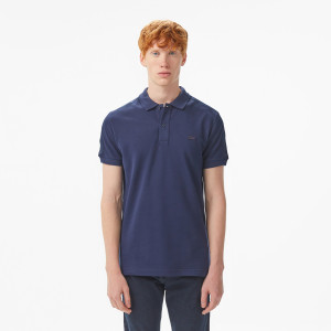 Koszulka polo męska regular fit granatowa