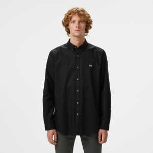 Koszula męska button-down slim fit czarna