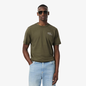 T-shirt z jerseyu z wielokolorowymi nadrukami