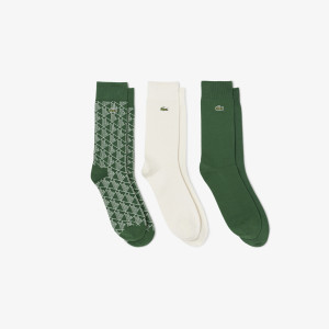 Skarpetki unisex zielone 3-pak