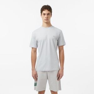 T-shirt męski z okrągłym dekoltem relaxed fit szary