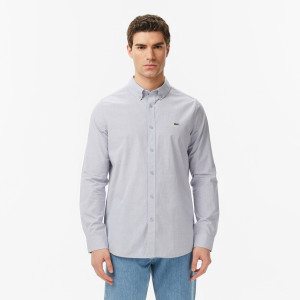 Koszula męska slim fit szara