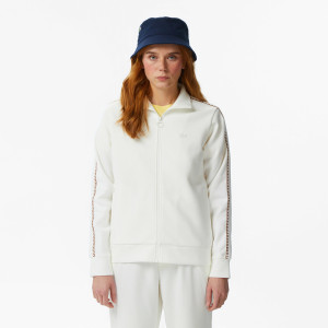 Bluza damska ze stójką regular fit kremowa