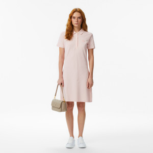 Women's stretch cotton piqué polo dress