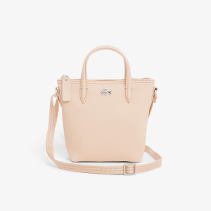 Mini torba listonoszka L.12.12 damska jasnoróżowa