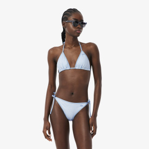 Góra od bikini damska w paski niebieska