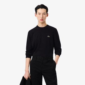 Monochrome cotton crew neck sweater
