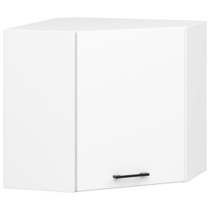 Armoires De Cuisine Akord D'angle Haute W60 Oliwia Modulable Blanc 60 Cm 1 Porte Façade Blanche 2 Étagères 60X30X58 Cm