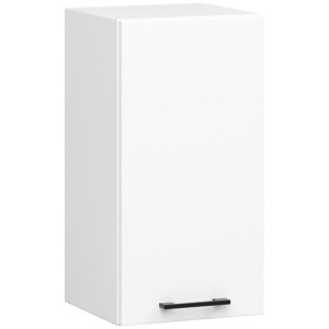 Armoires De Cuisine Haute Akord W40 Oliwia Modulable Blanc 40 Cm 1 Porte Façade Blanche 2 Étagères 40X30X58 Cm