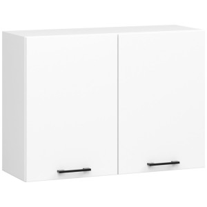 Armoires De Cuisine Haute Akord W80 Oliwia Modulable Blanc 80 Cm 2 Portes Façade Blanche 2 Étagères 80X30X58 Cm