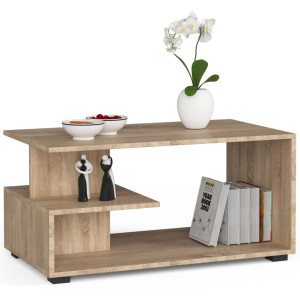 Table Basse Akord Pin Chêne Sonoma 90 Cm 90X51X45 Cm