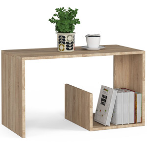 Table Basse Akord Paul Chêne Sonoma 80 Cm 80X40X45 Cm