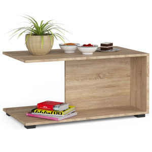 Table Basse Akord Margo Chêne Sonoma 90 Cm 90X50X45 Cm