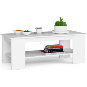 Table Basse Akord Kami Blanche 120 Cm 120X50X45 Cm