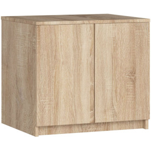 Surmeuble Pour Armoire Akord S60 Chêne Sonoma 60 Cm 2 Portes Façade Chêne Sonoma 2 Étagères 60X51X55 Cm