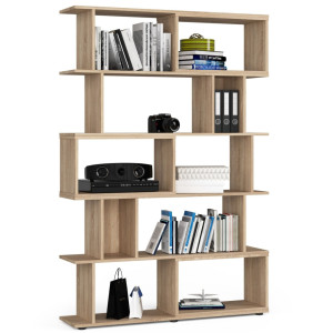 Étagère Akord Fix Chêne Sonoma 120 Cm 10 Étagères 120X28,4X177 Cm