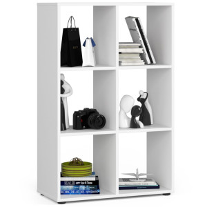 Étagère Akord Quad Blanche 70,5 Cm 6 Étagères 70,5X33X109 Cm