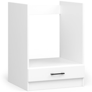 Armoires De Cuisine Basse Akord S60 À Four Oliwia Modulable Blanc 60 Cm 1 Porte Couleur Blanc 1 Étagère 60X55X82 Cm