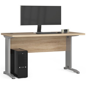 Bureau D'ordinateur Akord Bm135 Chêne Sonoma 135 Cm Couleur Chêne Sonoma 135X60X76 Cm