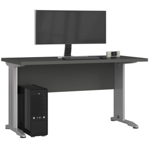 Bureau D'ordinateur Akord Bm135 Gris Graphite 135 Cm Couleur Gris Graphite 135X60X76 Cm