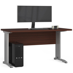 Bureau D'ordinateur Akord Bm135 Wengé 135 Cm Couleur Wengé 135X60X76 Cm
