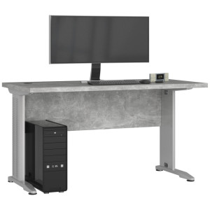Bureau D'ordinateur Akord Bm135 Béton 135 Cm Couleur Béton 135X60X76 Cm