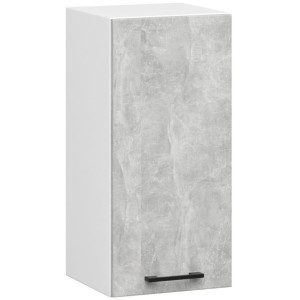 Armoires De Cuisine Haute Akord W30 Oliwia Modulable Blanc 30 Cm 1 Porte Façade Béton 2 Étagères 30X30X58 Cm