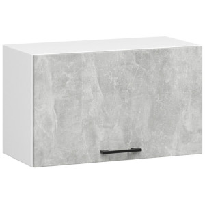 Armoires De Cuisine Haute Akord W60 Hotte Oliwia Modulable Blanc 60 Cm 1 Porte Couleur Béton 1 Étagère 60X30X29 Cm