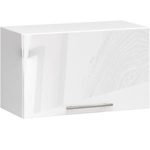 Armoires De Cuisine Haute Akord W60 Hotte Oliwia Modulable Blanc 60 Cm 1 Porte Couleur Blanc Brillant 1 Étagère 60X30X29 Cm