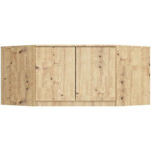 Surmeuble Pour Armoire Akord S100 Chêne Artisan 100 Cm 2 Portes 3 Étagères 100X50X55 Cm